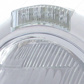 Stainless Steel Classic Headlight 6014 Bulb & LED Turn Signal - Clear Lens