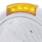 Chrome Classic Headlight Crystal H4 Bulb & LED Turn Signal - Amber Lens