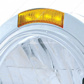 Stainless Steel Bullet Classic Headlight H4 With 10 Amber LED & Dual Mode LED Signal - Amber Lens