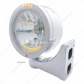 Stainless Steel Bullet Half Moon Headlight H4 With 10 Amber LED & Dual Mode LED Signal-Clear Lens