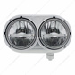 Headlight Assembly With 304 SS Housing & LED Headlights W/White LED Position Light For Peterbilt 359 - Passeng