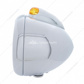 Chrome Guide 682-C Headlight No Bulb With Dual Mode LED Signal - Amber Lens