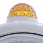 Stainless Steel Guide 682-C Headlight H4 With Amber LED & Dual Mode LED Signal