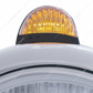 Black Guide 682-C Headlight H4 With Amber LED & Dual Mode LED Signal