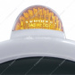 Chrome Guide 682-C Headlight H4 With White LED & Dual Mode LED Signal