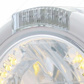 Stainless Steel Classic Half Moon Headlight H4 With Amber LED & Dual Mode LED Signal-Clear Lens