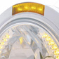 Stainless Steel Bullet Classic Headlight H4 With Amber LED & Signal