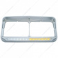Rectangular Dual Headlight Bezel With Visor And LED Sequential Light Bar (Driver) - Amber LED/Clear Lens