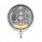 Stainless Guide 682-C Style Headlight H4 Bulb With 6 Amber LED