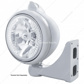 Stainless Steel Guide 682-C Headlight H4 With White LED & Original Style LED Signal