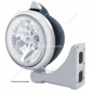Black Guide 682-C Headlight H4 With White LED & Original Style LED Signal - Clear Lens