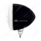 Black Guide Headlight 9007 Bulb With White LED Halo Rim