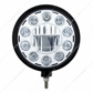 Black "Billet" Style Groove Headlight 11 LED Bulb - Chrome