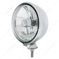 Chrome Kingbee Style Headlight Housing & 9007 Bulb With 6 Amber LED