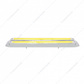 Dual 24 LED Dual Function 12" GloLight Bar With Bezel - Amber LED/Clear Lens