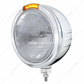 Stainless Steel Bullet Embossed Stripe Headlight 6014 & Dual Mode LED Signal