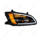 Blackout Projection Headlight With LED Turn Signal & Position Light For 2008-2017 Kenworth T660 - Passenger
