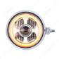 Chrome Guide 682-C Style Headlight Assembly W/LED Headlight & Dual Color Position Light - R/H (Horizontal Moun