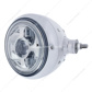 Chrome Guide 682-C Style Headlight Assembly W/LED Headlight & Dual Color Position Light - R/H (Horizontal Moun