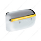24 LED GloLight Rear Headlight Housing Cover For 2008-2023 Peterbilt 389 (Driver)- Amber LED/Lens