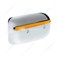 24 LED GloLight Rear Headlight Housing Cover For 2008-2023 Peterbilt 389 (Driver)- Amber LED/Lens