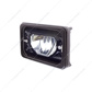 ULTRALIT - Heated 4" X 6" LED Headlight With Glass Lens & Aluminum Housing - Low Beam - Black