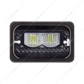ULTRALIT - Heated 4" X 6" LED Headlight With Glass Lens & Aluminum Housing - High Beam - Black