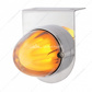 Stainless Light Bracket With 9 LED Dual Function Watermelon GloLight - Amber LED/Clear Lens