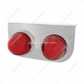 Stainless Light Bracket With 2X 9 LED Dual Function Watermelon GloLight - Red LED/ Red Lens