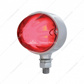 9 LED Dual Function GloLight Single Face Light - Red LED/Clear Lens