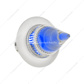 4 LED Dual Function 3/4" Mini Spike Light With SS Bezel (Clearance/Marker) - Blue LED/Clear Lens