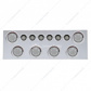 Stainless Rear Center Panel With Six 7 LED 4" Reflector Lights & Six 9 LED 2" Lights