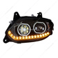Black 17 LED Headlight For 2018-2024 International LT - Driver
