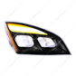 Black LED Headlight For 2018-2024 Freightliner Cascadia - Passenger