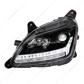 "Blackout" Projection Headlight With LED Sequential Turn & DRL For 2012-2021 Peterbilt 579- Driver