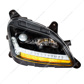 "Blackout" Projection Headlight With LED Sequential Turn & DRL For 2012-2021 Peterbilt 579- Passenger