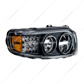 Blackout LED Headlight With LED Turn & Position Light Bar For 2008-2023 Peterbilt 389- Passenger