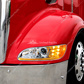 Chrome Projection Headlight With LED Turn & Position Light for 2005-2015 Peterbilt 386- Driver