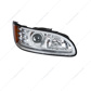 Chrome Projection Headlight With LED Turn & Position Light for 2005-2015 Peterbilt 386- Passenger