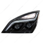 Black LED Projection Headlight With LED Position Light For 2018-2024 Freightliner Cascadia - Driver