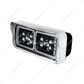 10 High Power LED "Blackout" Projection Headlight With LED Turn Signal & Position Light Bar - Driver