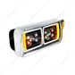 10 High Power LED "Blackout" Projection Headlight With LED Turn Signal & Position Light Bar - Passenger