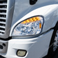 Chrome LED Headlight For 2008-2017 Freightliner Cascadia - Driver