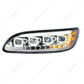 Quad-LED Headlight With LED DRL & Seq. Signal For 2005-2015 Peterbilt 386