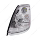 Chrome LED Headlight With Dual Color LED Light Bars For 2003-2017 Volvo VN/VNL - Driver