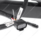 Black LED Headlight With Dual Color LED Light Bars For 2003-2017 Volvo VN/VNL - Driver