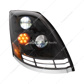 Black LED Headlight With Dual Color LED Light Bars For 2003-2017 Volvo VN/VNL - Passenger