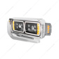 10 High Power LED "Blackout" Projection Headlight Assembly W/Mounting Arm & Turn Signal Side Pod - Driver Side
