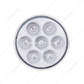 7 LED 2" Round Double Fury Light With Clear Lens (Clearance/Marker)