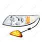 Chrome LED Projector Headlight With Rear Facing Turn Signal For International Durastar 2002-2018 - Driver